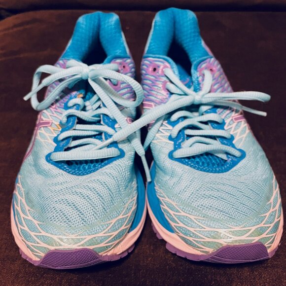 Asics Gel-Nimbus 18 womens US 9 Medium in Turquoise/Iris/Methyl Blue color - Picture 3 of 8